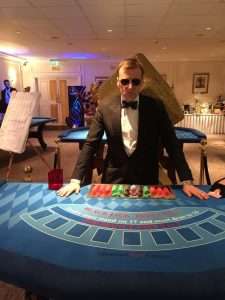 james Bond themed casino hire