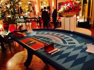 Blackjack and Roulette hire Cafe Royal London