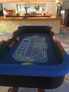 Craps hire at London party
