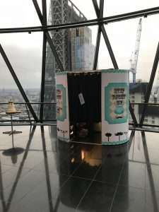 Photo booth hire at the London Gherkin