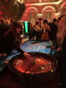 Themed fun casino event at the Wallace Collection London