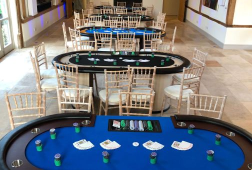 TEXAS3 texas holdem hall setup
